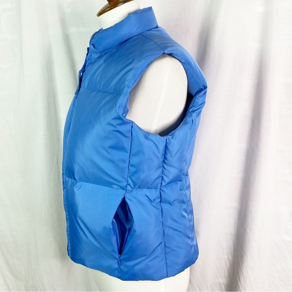 Banana Republic Light Blue Down Quilted Zip Puffer Vest Medium - Picture 2 of 5